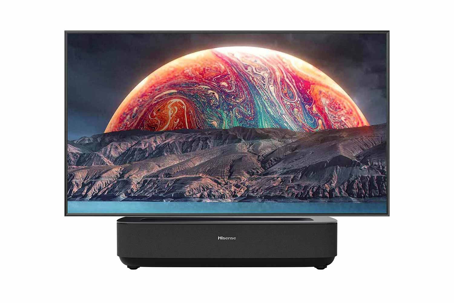 Hisense PL1SE mit Cine 100 Leinwand