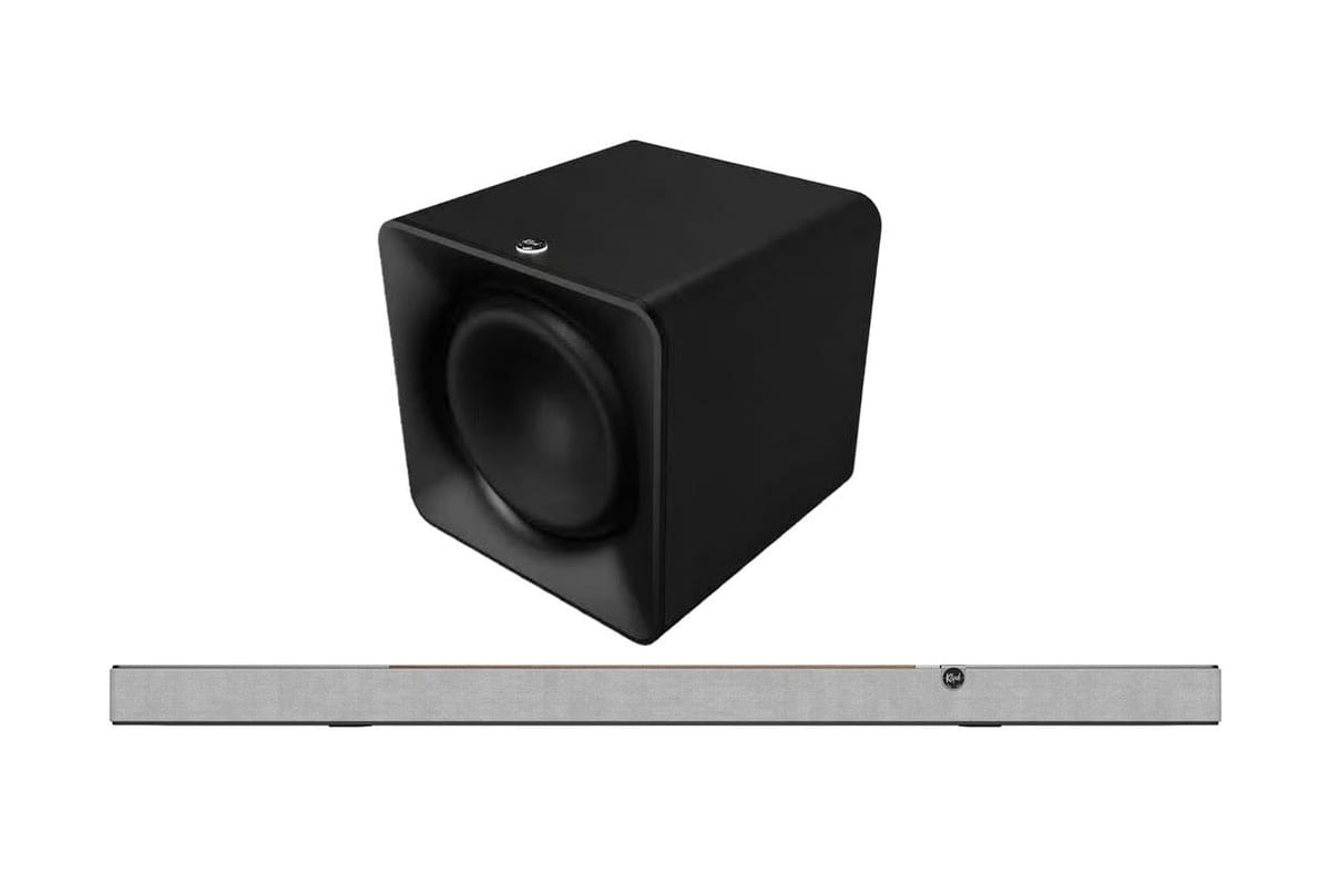 Set: Klipsch Flexus Core 300 Soundbar walnuss mit Sub 200 Subwoofer