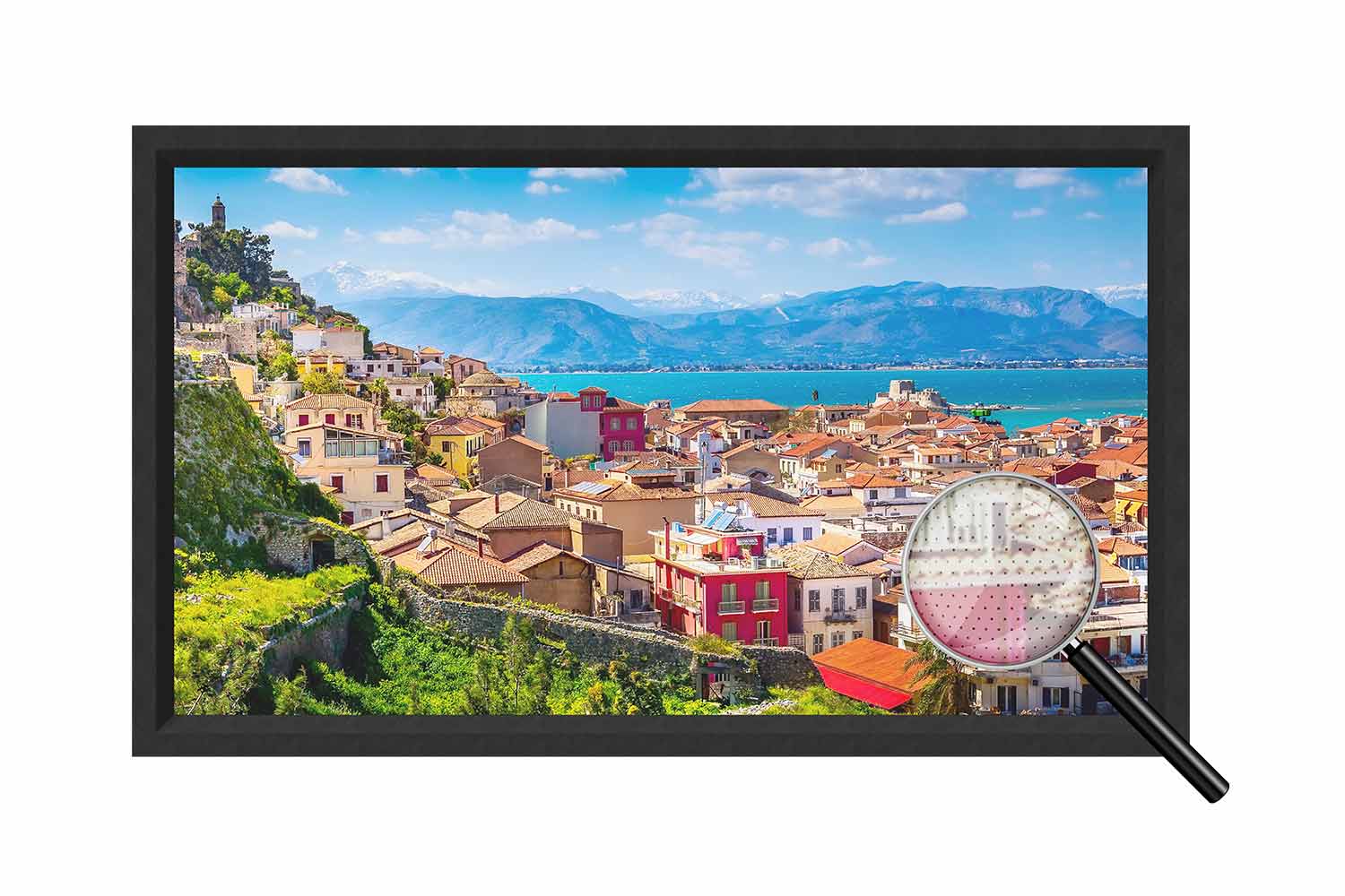 Leinwand Struktur mit Bild