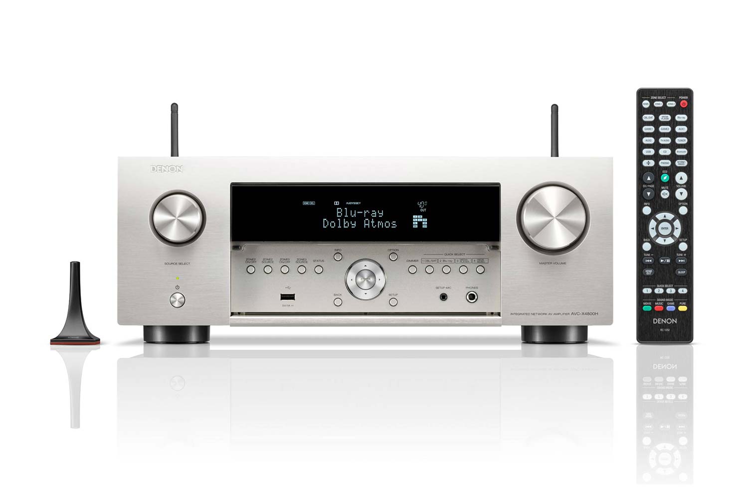 Denon X4800H Front offen silber