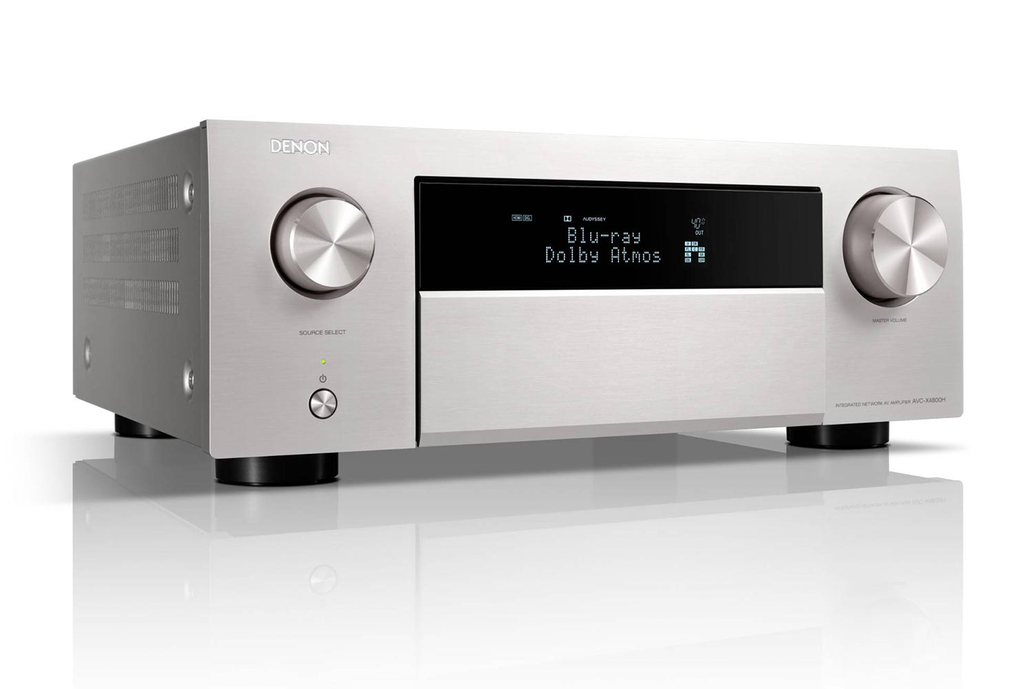 Denon X4800H Seite silber