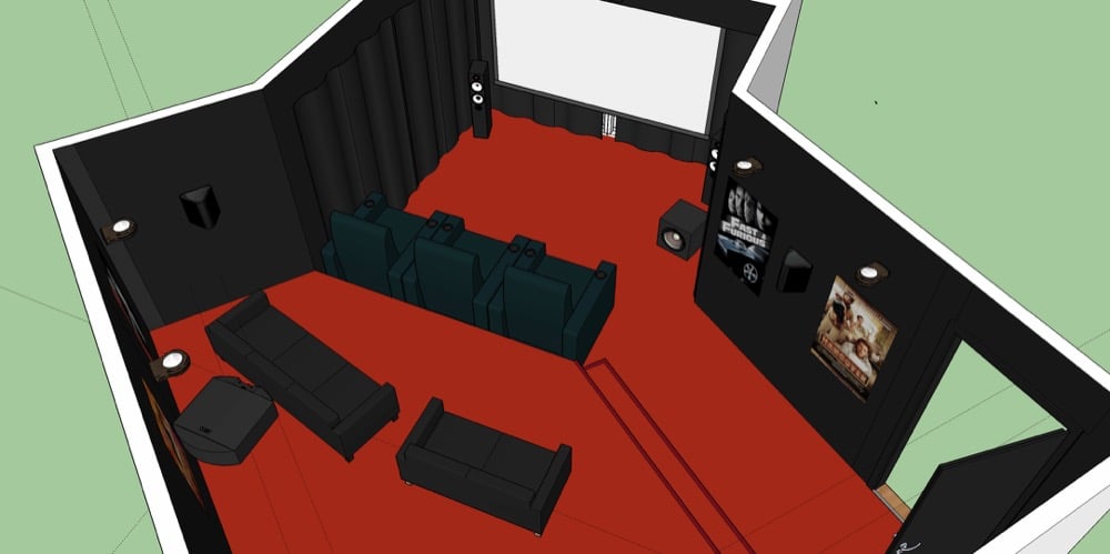 Heimkino 3D Planung