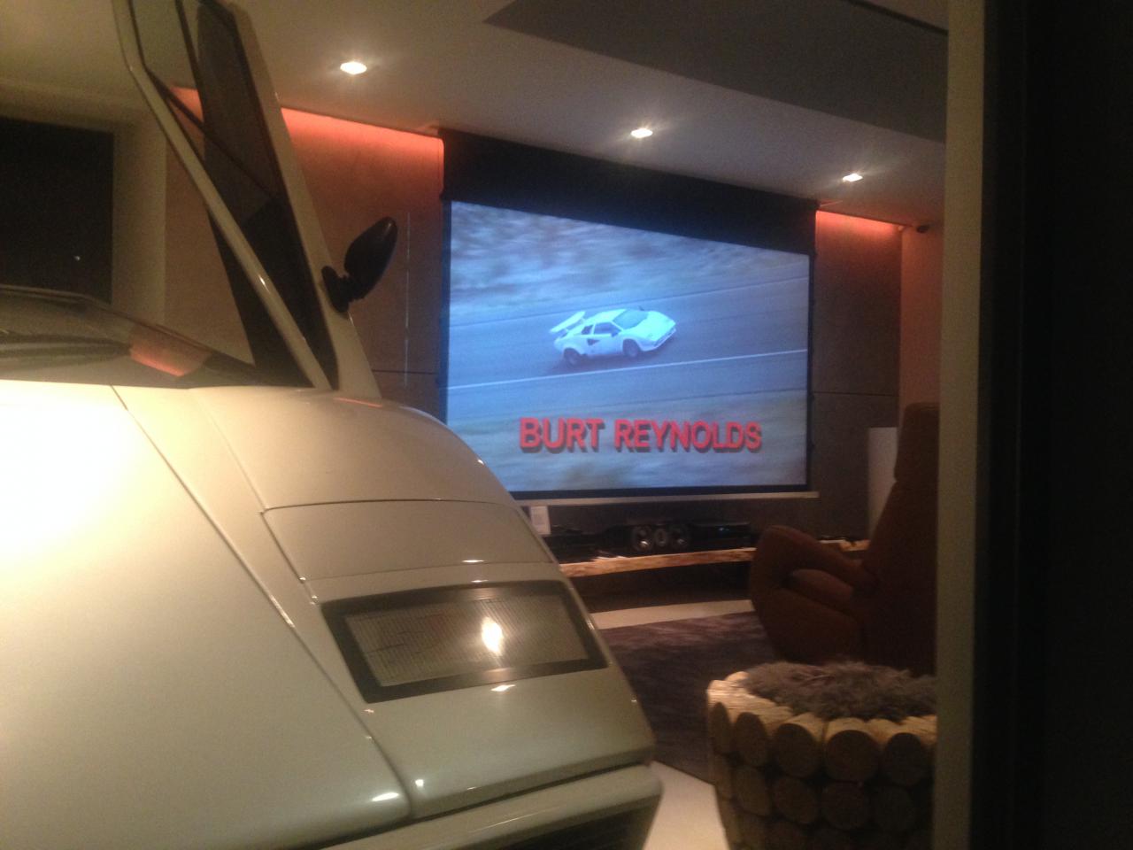 Heimkin mit Leinwand