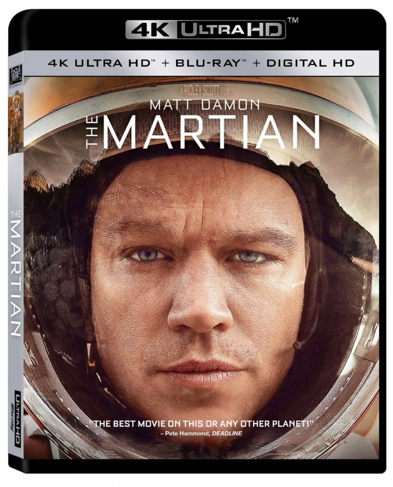 UltraHD Blu-ray der Marsianer Filmcover von "The Martian" in 4K.