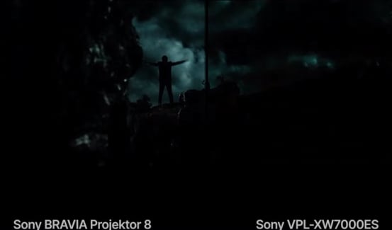 HDR-Wiedergabe des XW6100