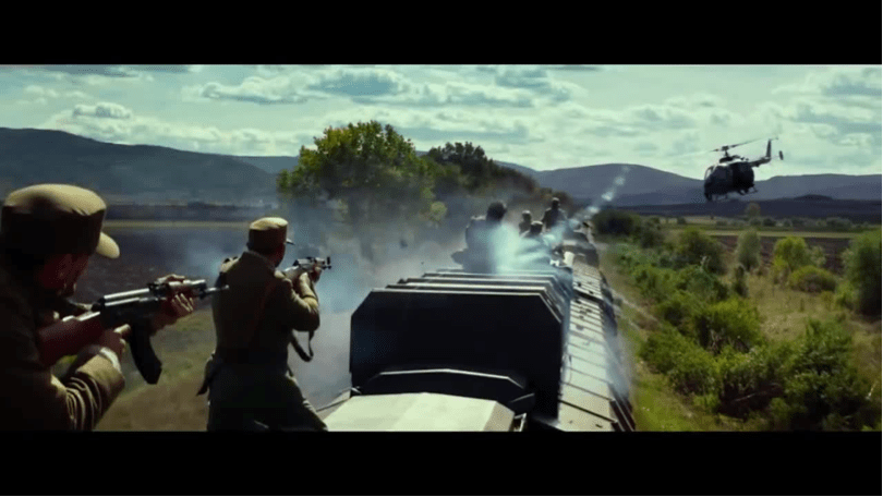 Hubschrauber Szene Hubschrauber Szene Expendables