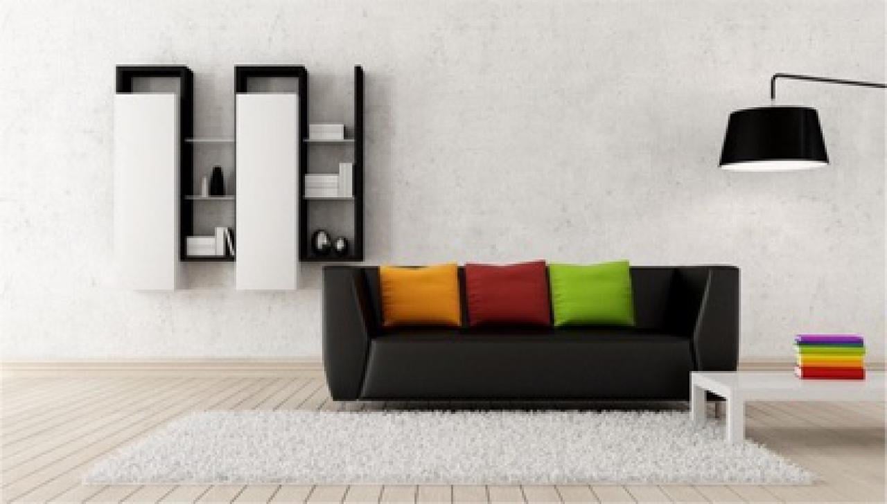 Heimkino auch an leicht farbiger Wand Bild