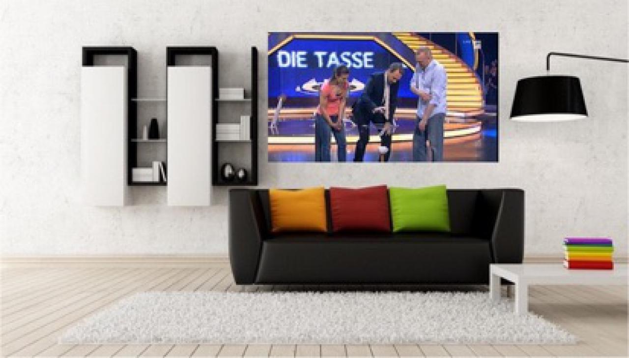 Heimkino mit Beamer als Fernseher Bild