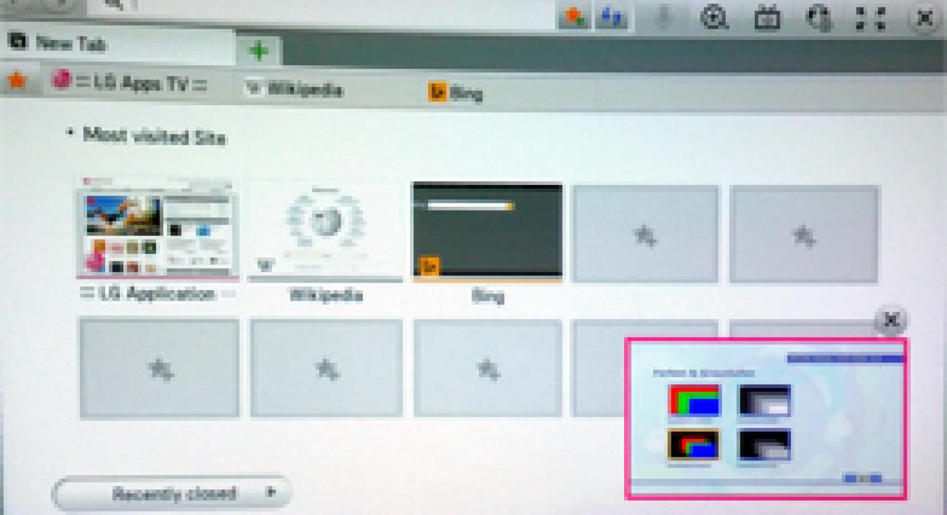 LG Largo und Internet Bild