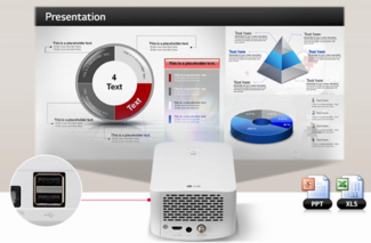 LG Largo via USB im Büro Bild