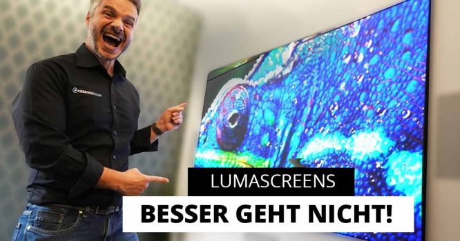 LumaScreens Frame CLR Pro - Test der Laser TV Leinwand